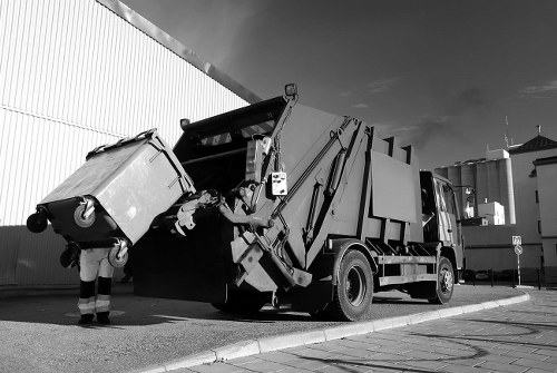 Newham borough with clean streets and recycling bins