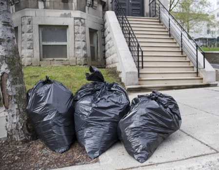 Different types of construction waste materials